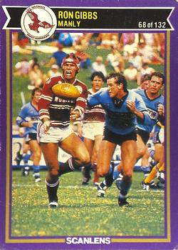 1987 Scanlens Rugby League #68 Ron Gibbs Front